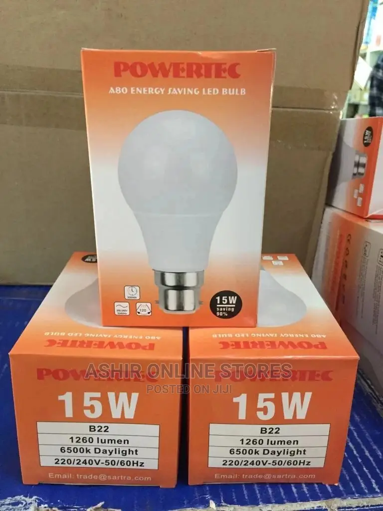 Powerteck Energy Saving Bulbs 15watts