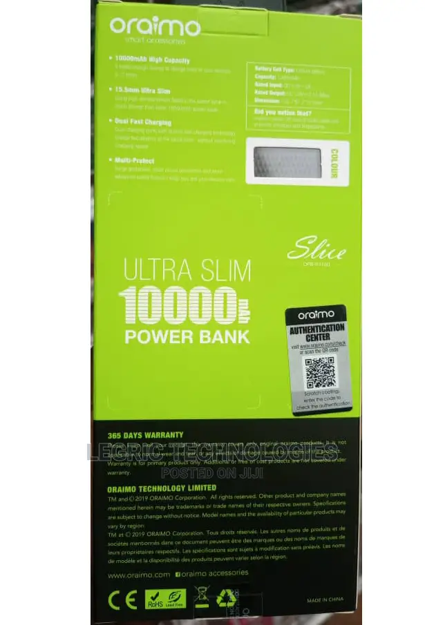 Oraimo Power Bank 10000mah