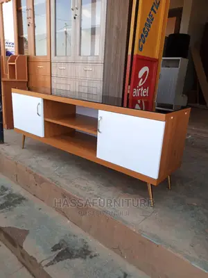 Mahogany Tv Stand Wood and Glass