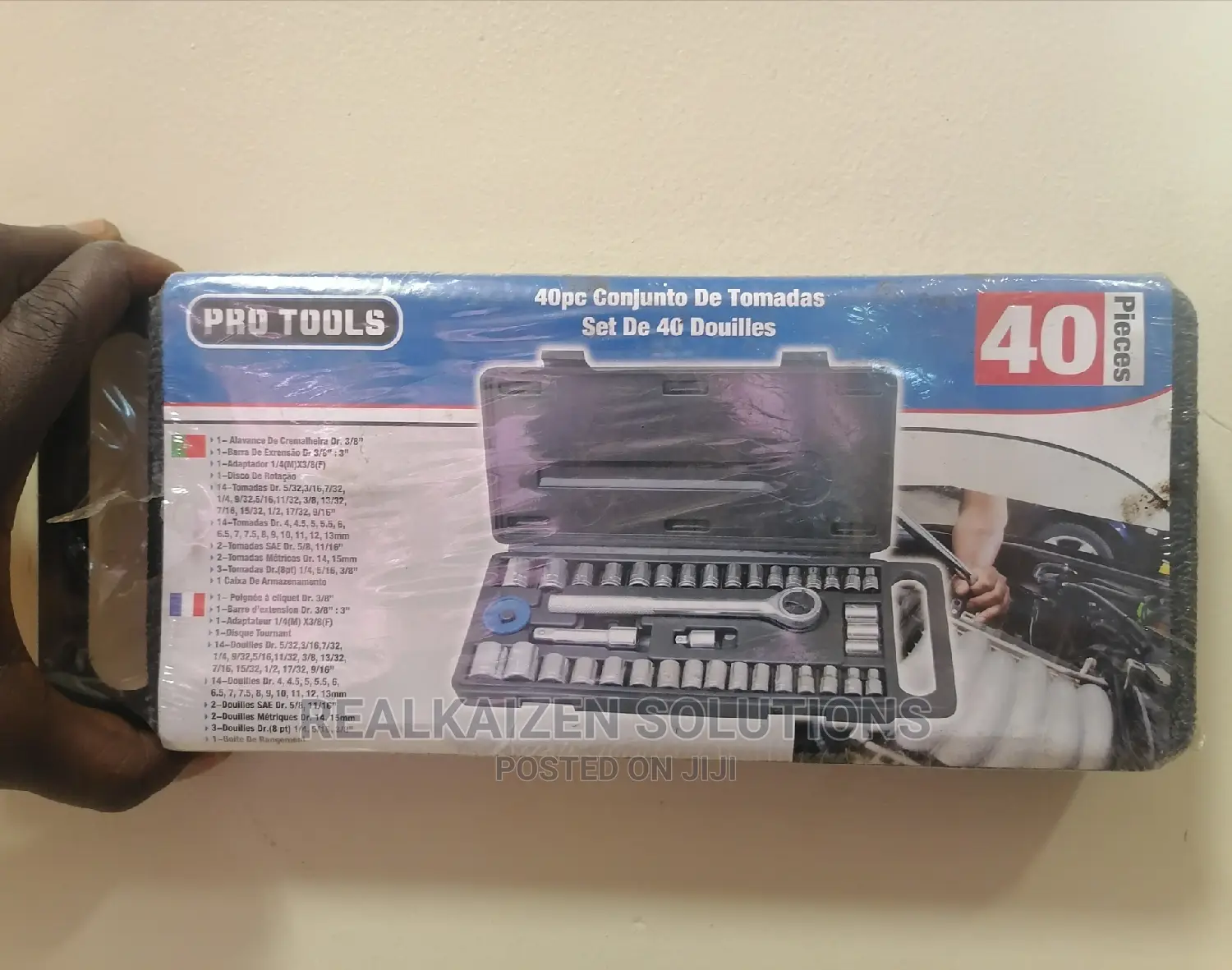 Pro Tools 40piece Metric Socket Set
