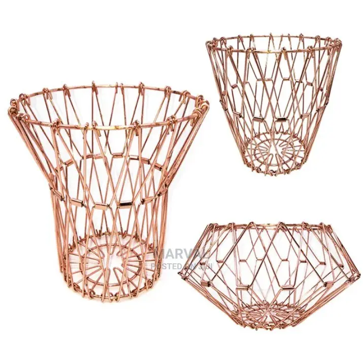 Flexible Stainless Steel Wire Fruit Basket