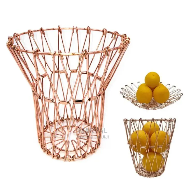 Flexible Stainless Steel Wire Fruit Basket