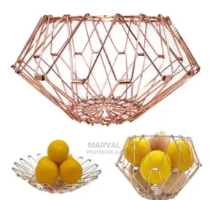 Flexible Stainless Steel Wire Fruit Basket