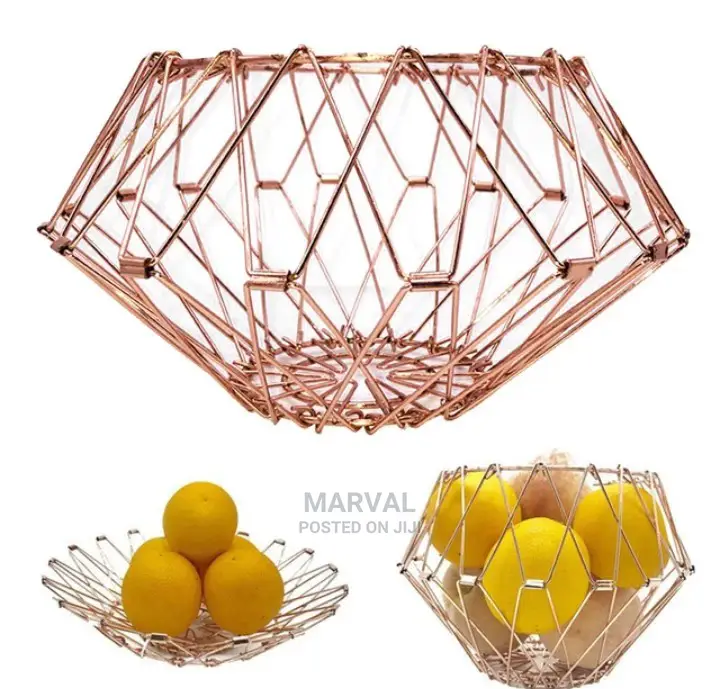 Flexible Stainless Steel Wire Fruit Basket