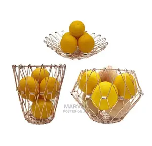 Flexible Stainless Steel Wire Fruit Basket