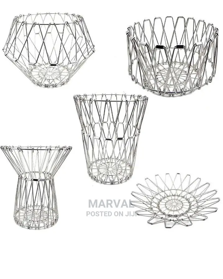 Flexible Stainless Steel Wire Fruit Basket