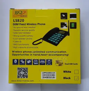 Sq Ls 820 Dual Sim Wireless Desk Phone Landline, All Network