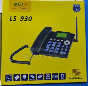 SQ LS 930 Dual Sim Deskphone Landlines, FM Radio, Recording