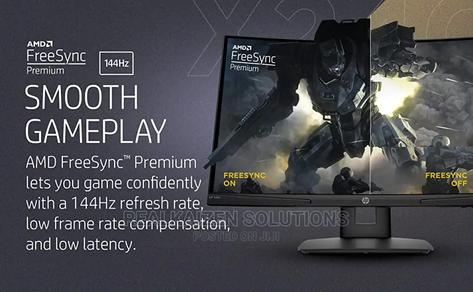 HP X24C Curved 144hz FHD AMD Freesync Premium Gaming Monitor