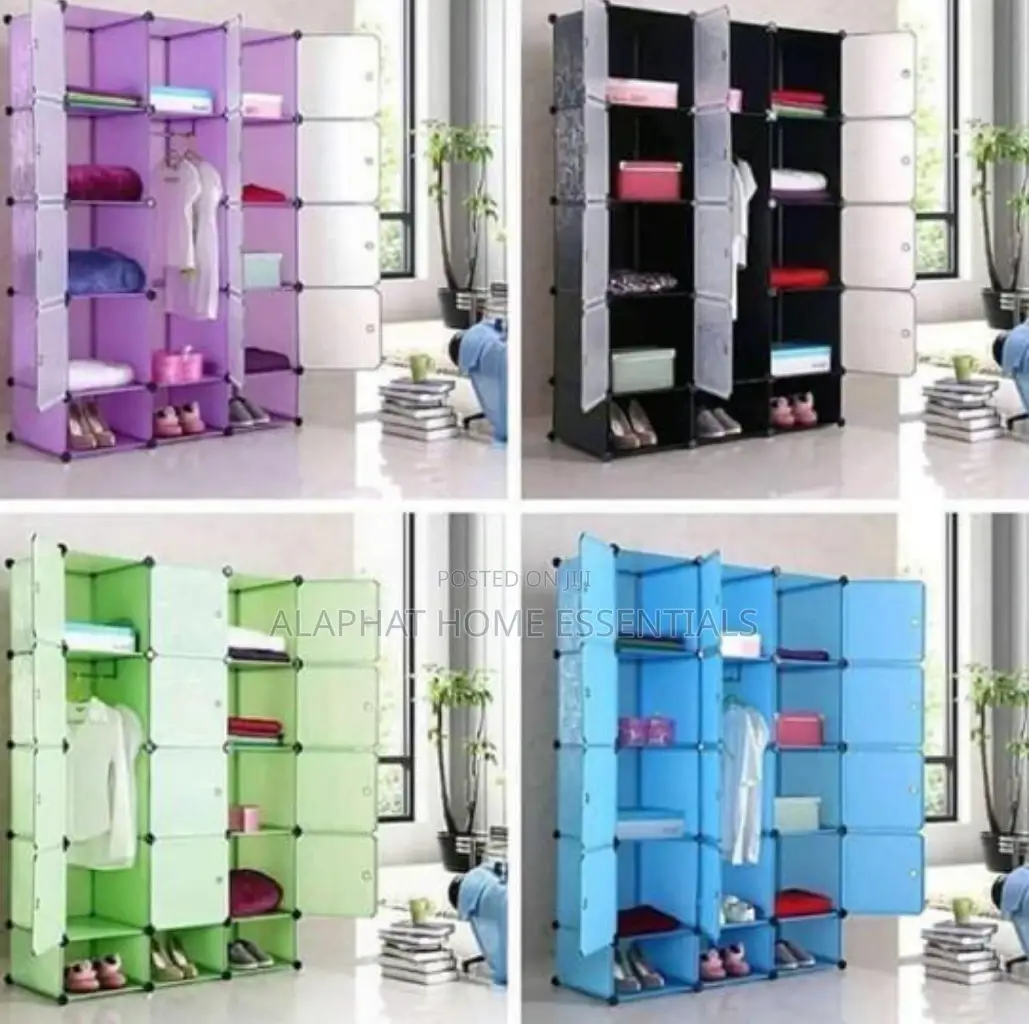 3 Column Plastic Wardrobe