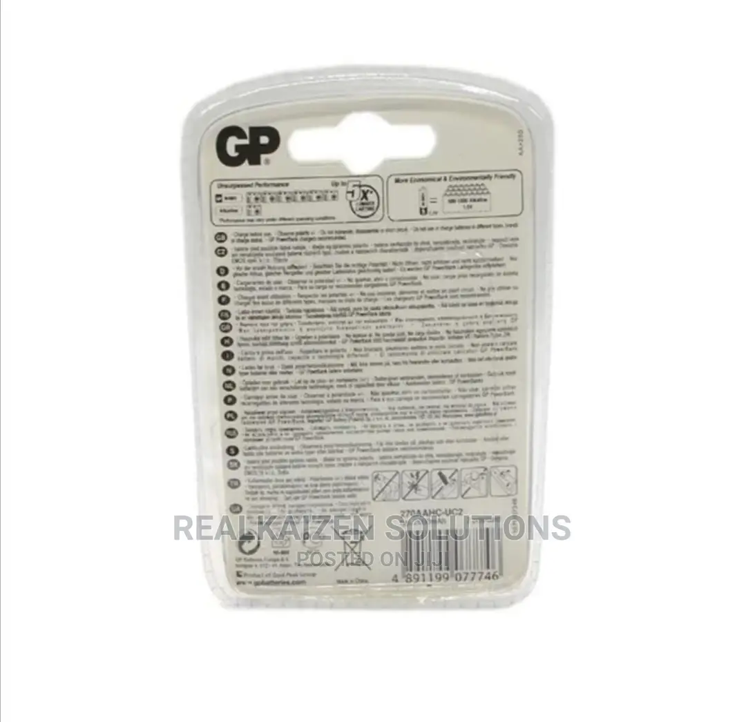 GP 1.2V Rechargeable Nimh LSD AA 2700 Series 2600mah 2pcs