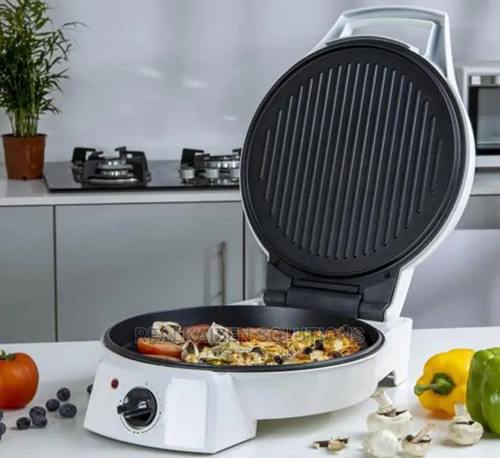Geepas Non-Stick Double Heat Pizza Maker 1800W