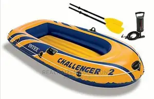 Intex Challenger 2 Inflatable Boat Set With Pump And Oars