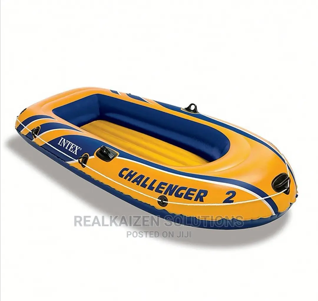 Intex Challenger 2 Inflatable Boat Set With Pump And Oars