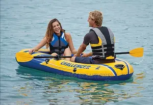 Intex Challenger 2 Inflatable Boat Set With Pump And Oars