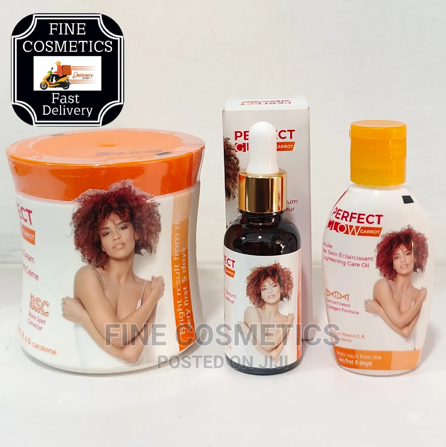 Perfect Glow Carrot Lightening Set Of 3; Cream, Serum + Oil