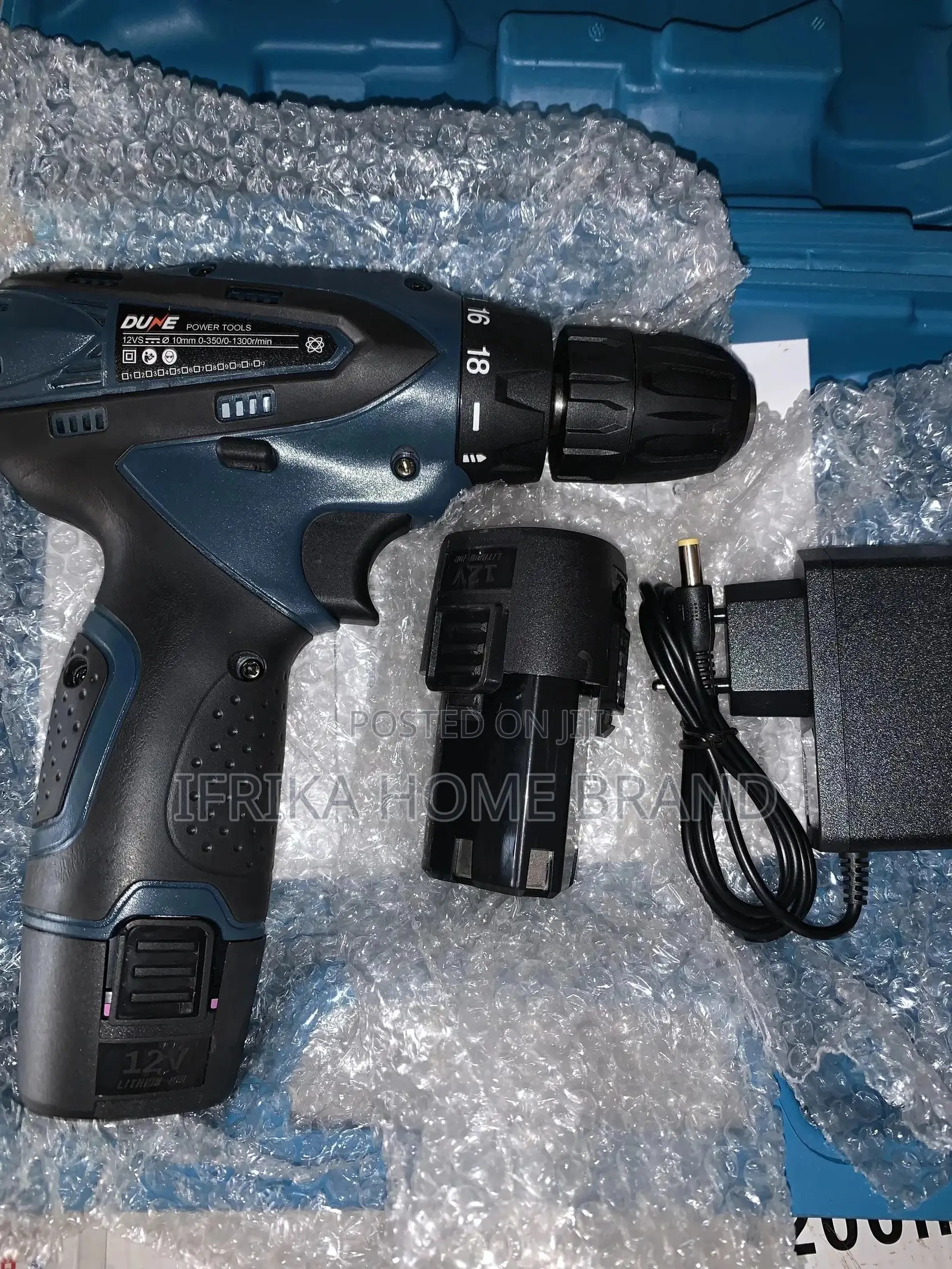 Dune 12v Battery Drill BZ8004 Set - 12 Volt Cordless Drill
