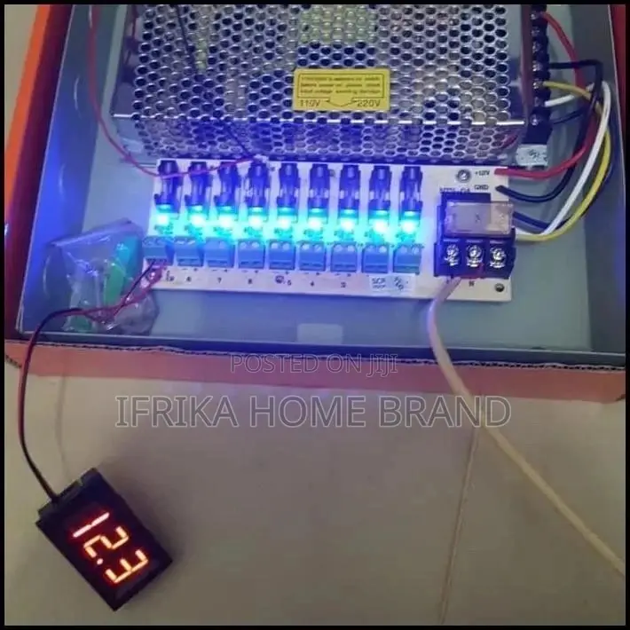 Power Supply Box 10A 12V 9ch Cctv / Psu 12V 10A Panel Box
