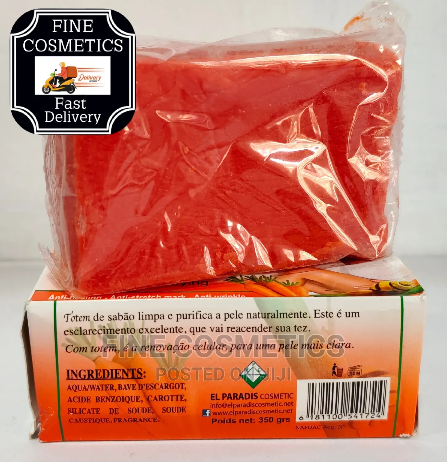 Totem Soap, Carrot Escargot Clarifying Beauty Soap / 350 G