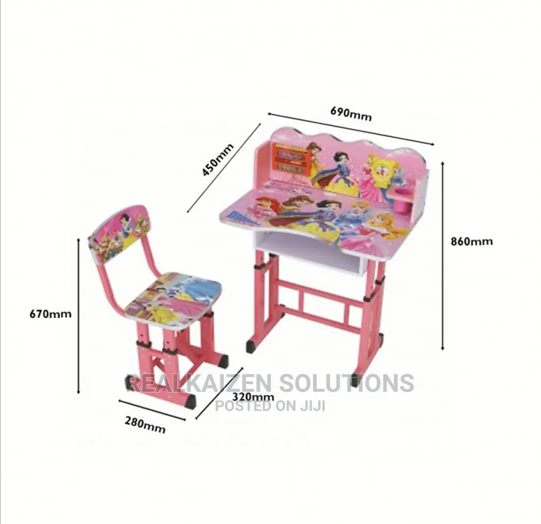 Cool Kids Spider-Man Cinderella Study Table Chair Desk Set