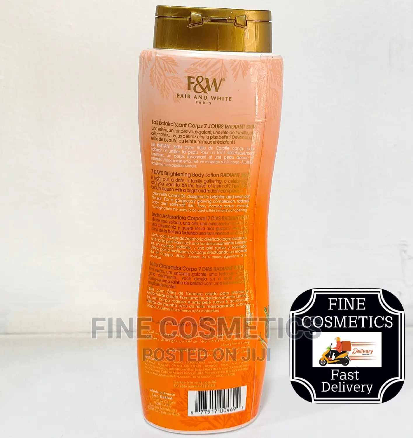 Fair And White Miss White Carrot Brightening Lotion 500ml