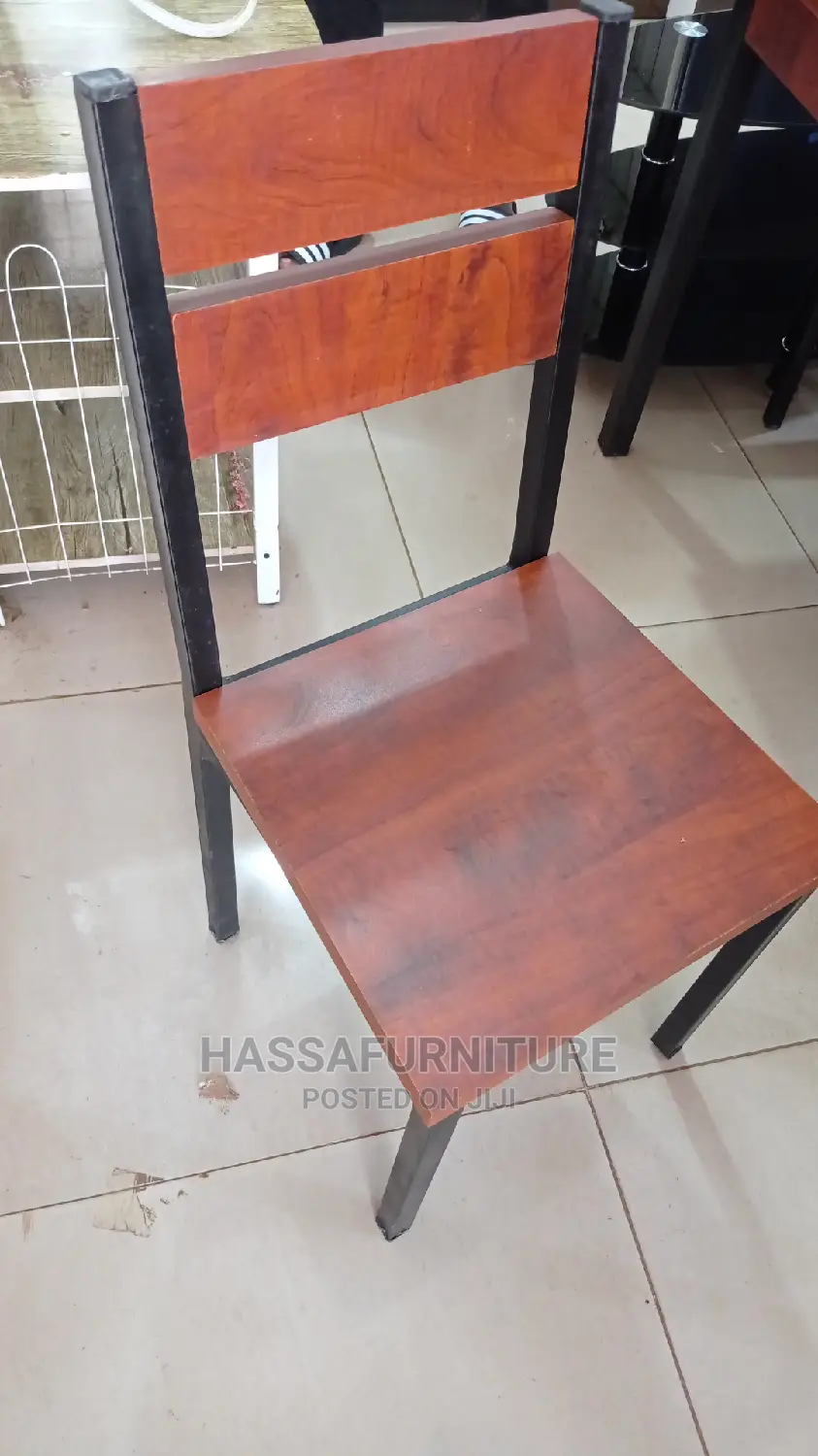 Wood With Metal Stands Restaurant Chairs