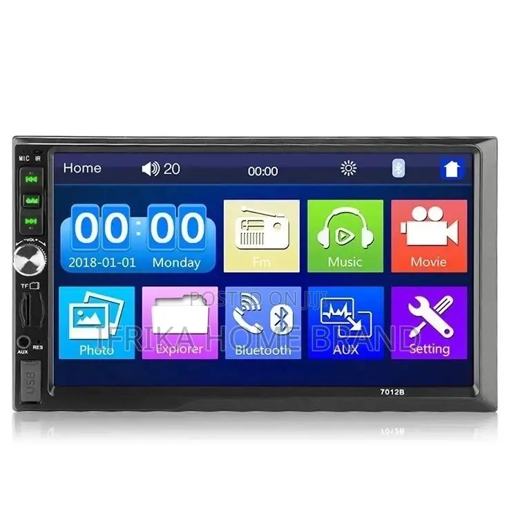 Universal 7012b 7 Inch Hd Touch Screen Car Audio