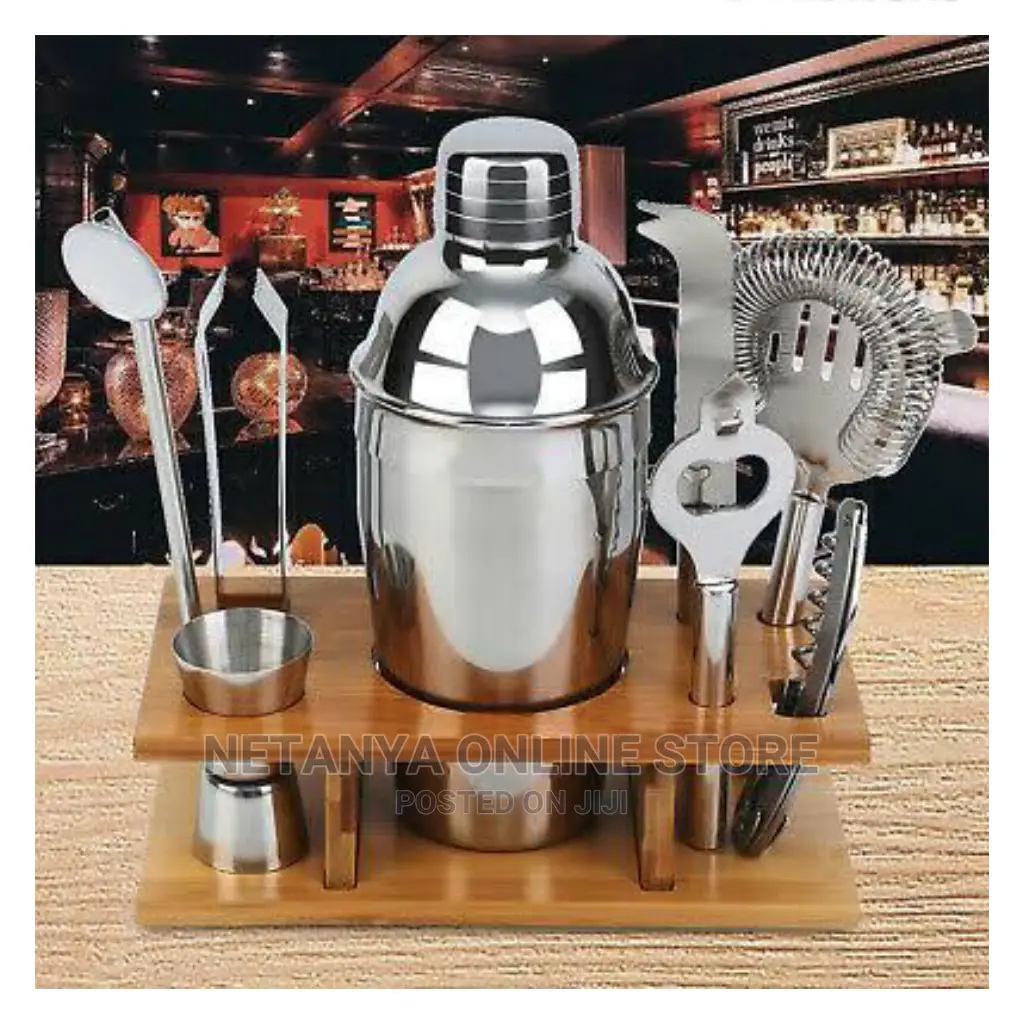 8pcs Stainless Steel Cocktail Shaker Set.