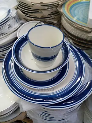 Blue Stripe Dinner Set (16 Pieces)