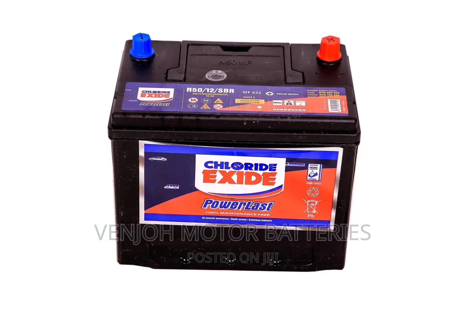 N50 - 50 Ah Power Last Car Battery