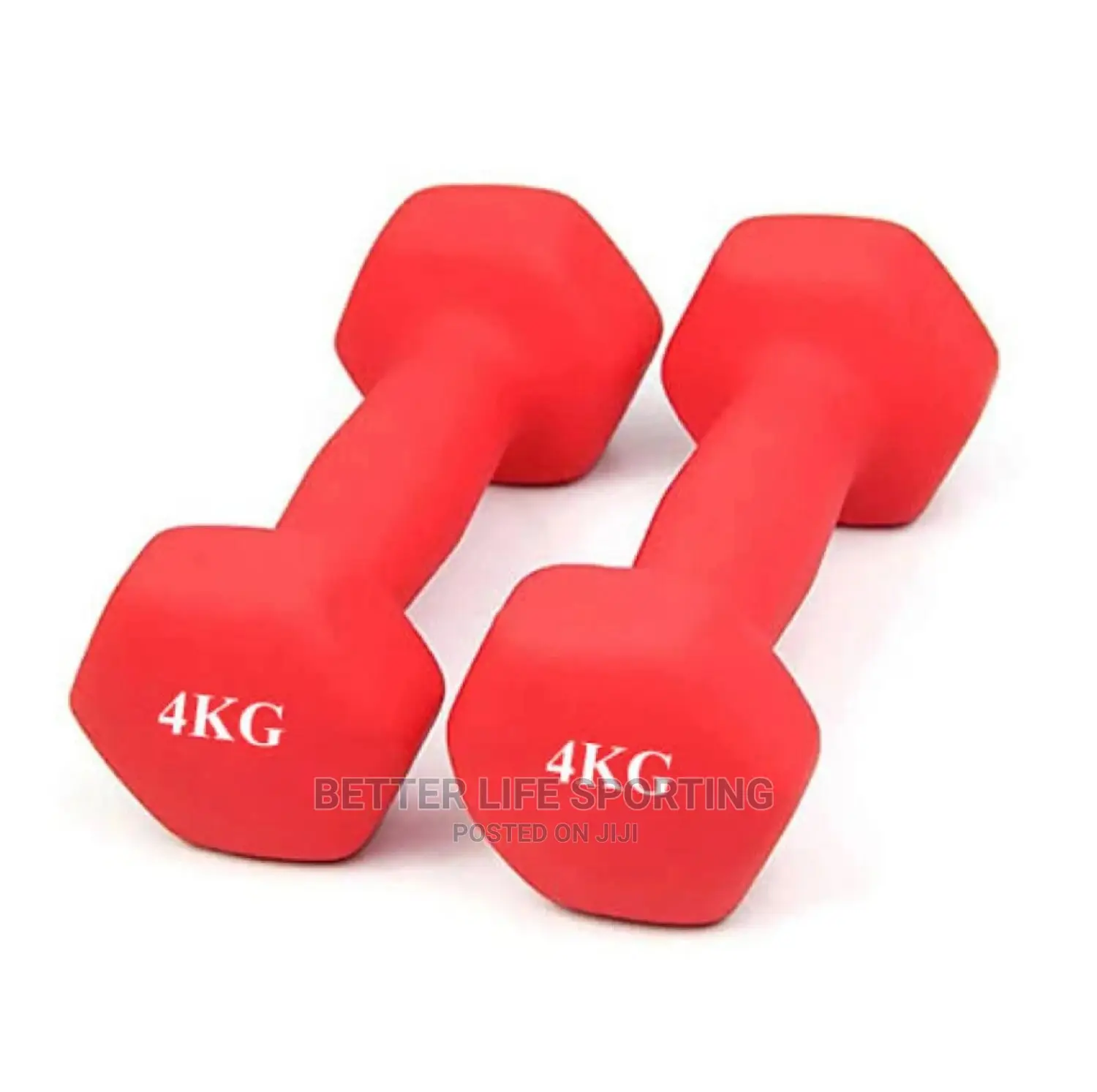 4 Kg Coloured Dumbbells