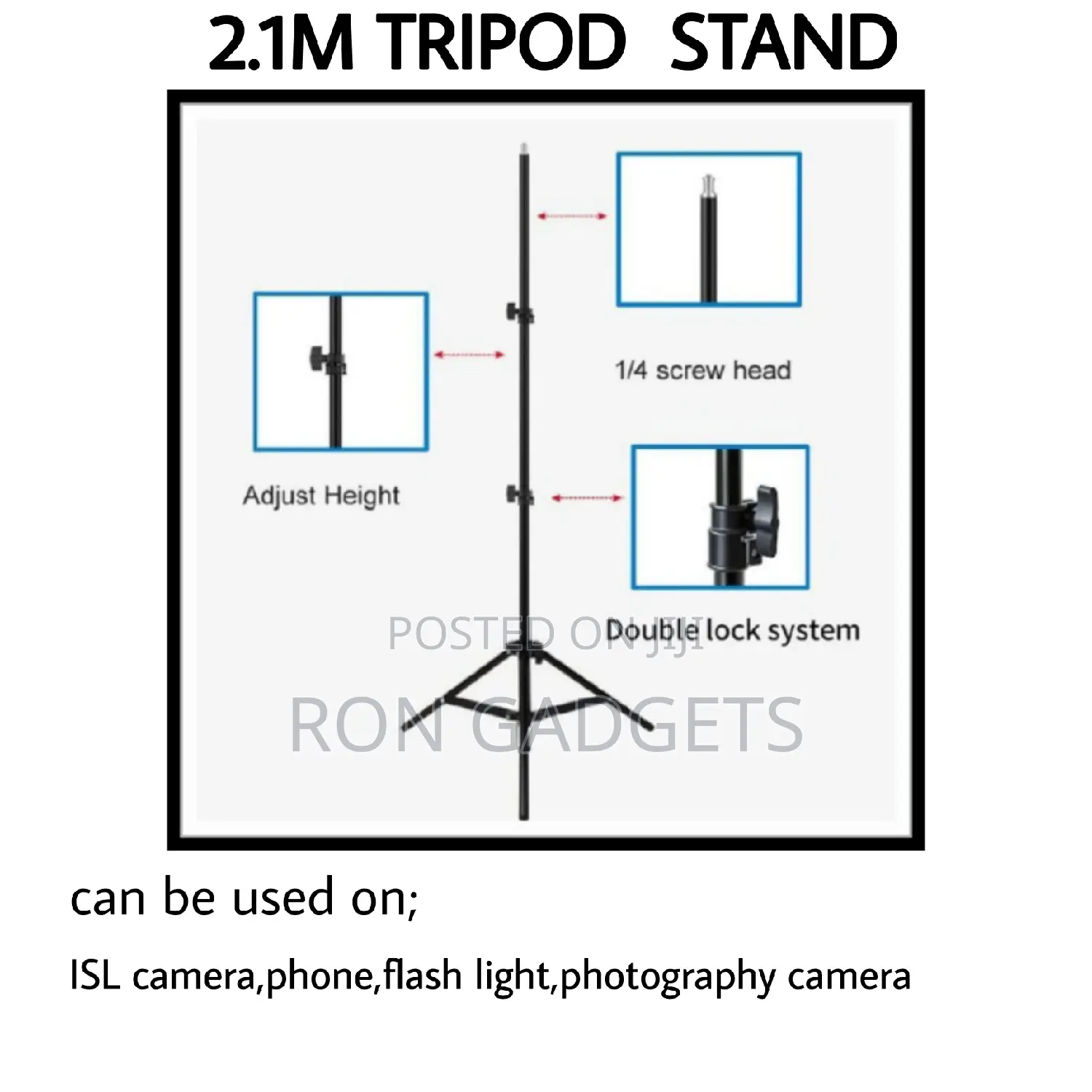 2.1m Tripod Stand