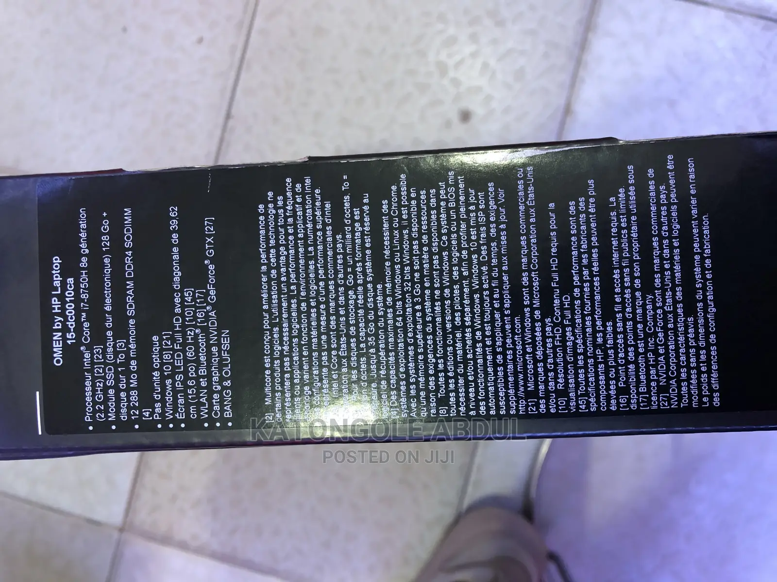 New Laptop HP Omen 15 12GB Intel Core I7 SSD 512GB