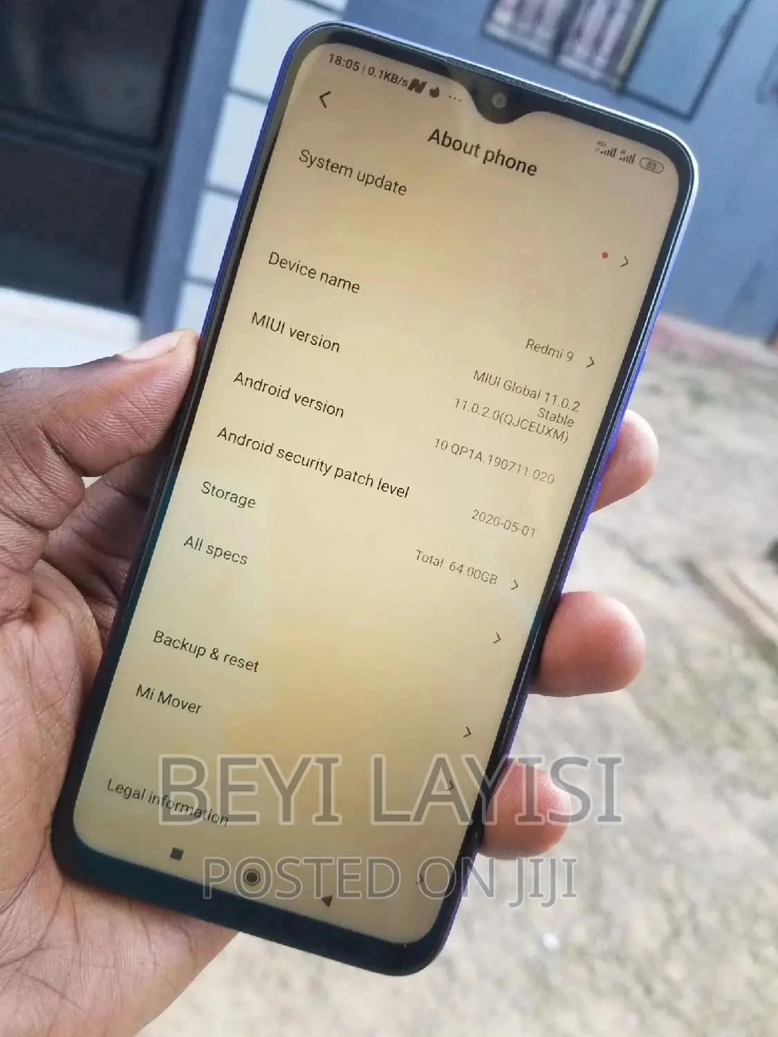 New Xiaomi Redmi 9 64 GB Blue