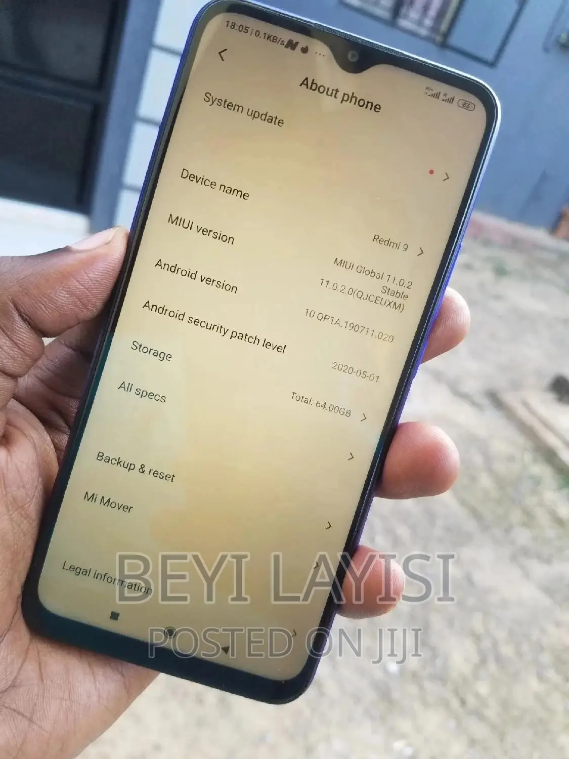 New Xiaomi Redmi 9 64 GB Blue
