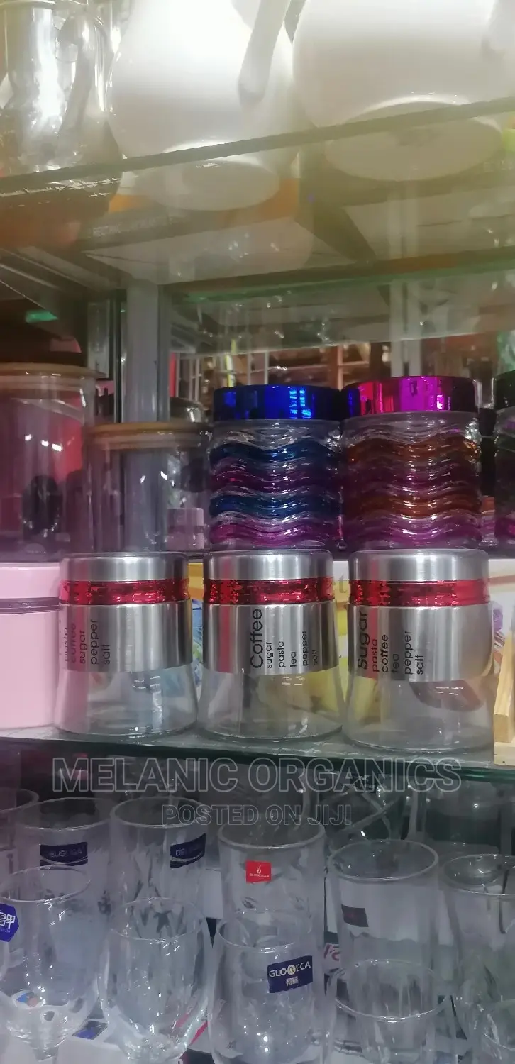 3 Storage Sugar, Tea and Coffee Set
