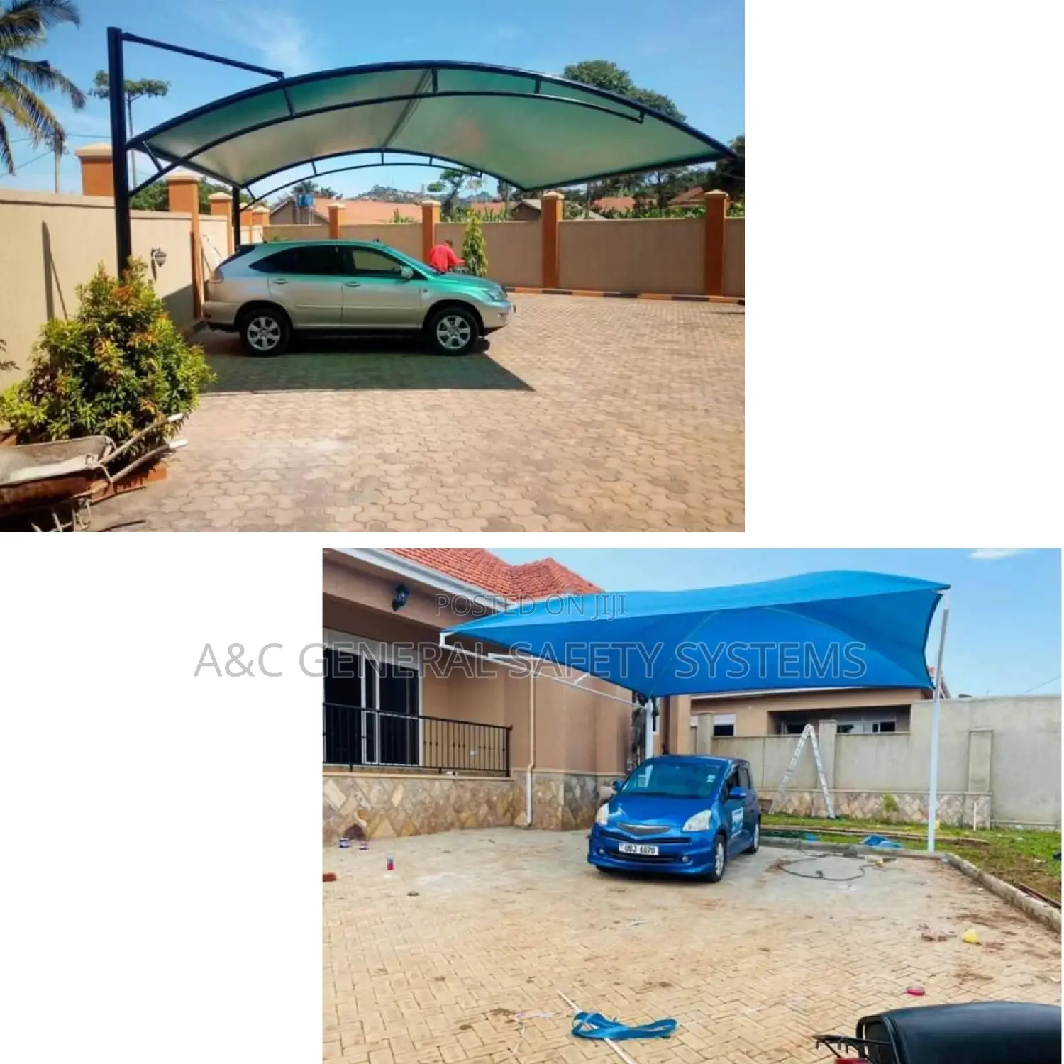 Harsh Weather Resistant Single Car Shade Parking 1year Wraty