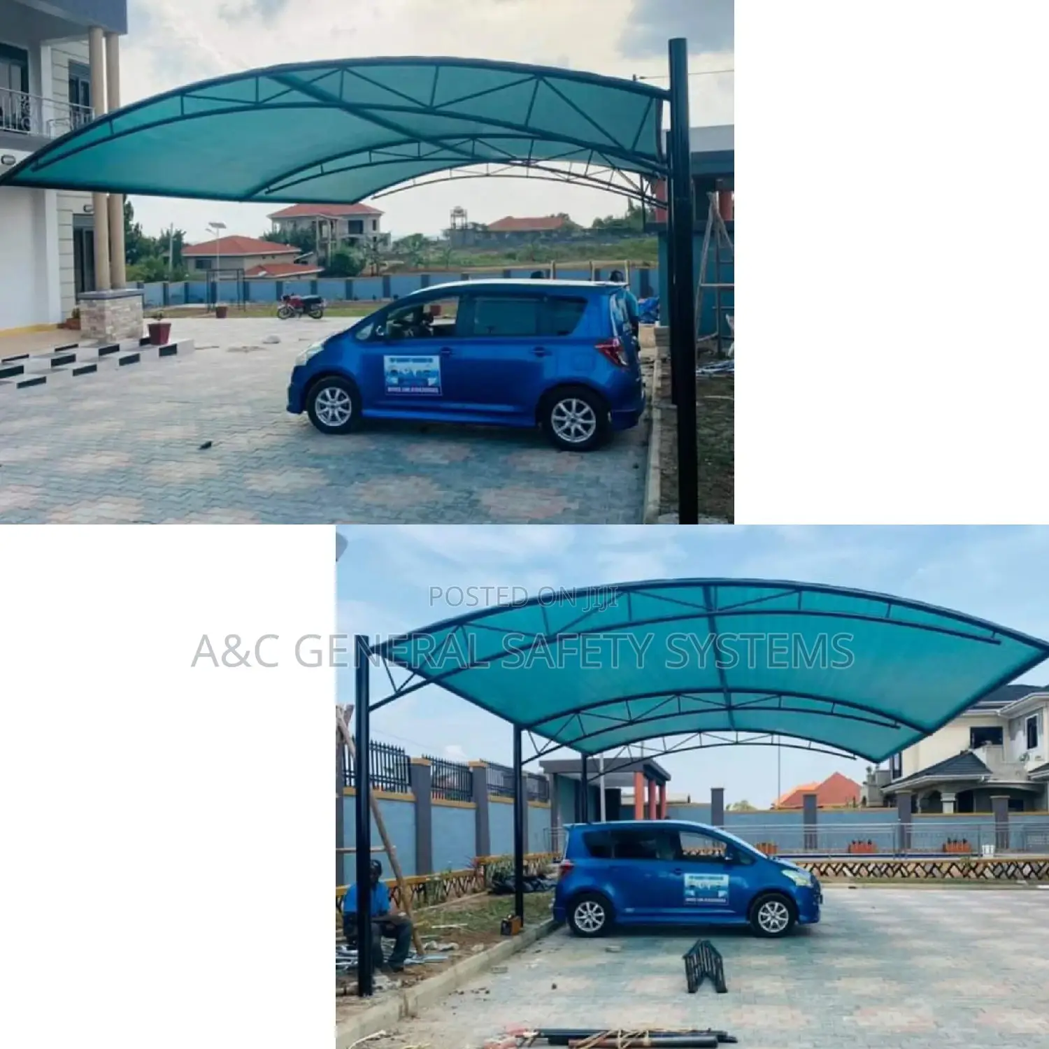 Harsh Weather Resistant Single Car Shade Parking 1year Wraty