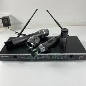 UHF Channel Rechargeable Two Handed Cordless Microphone