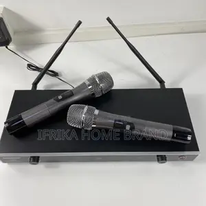 UHF Channel Rechargeable Two Handed Cordless Microphone