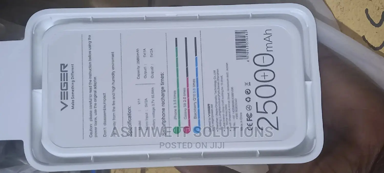 Veger Power Bank 25000MAH