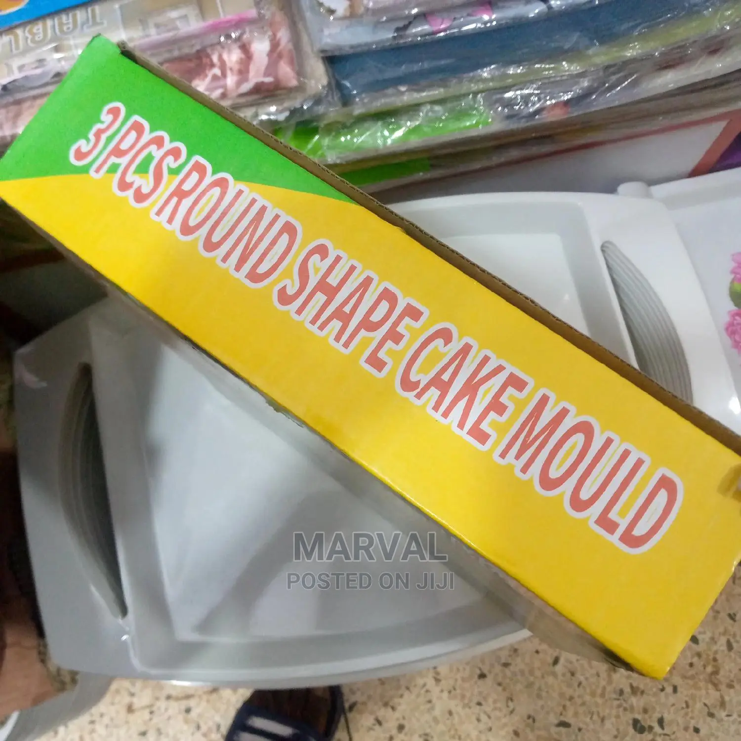 3 Pcs Round Shape Cake Mould