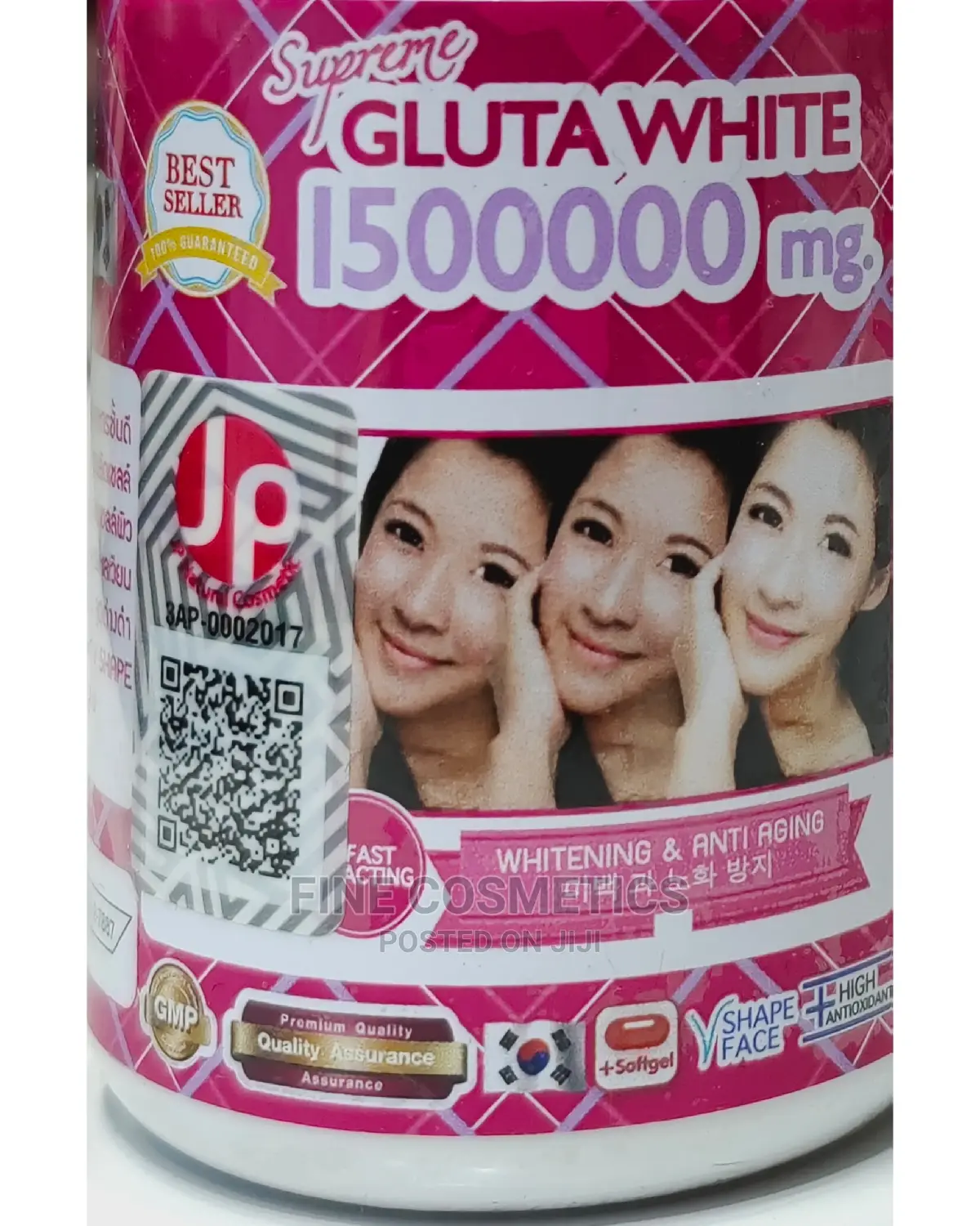 GLUTA WHITE 1500000 Mg Whitening and Anti Aging 30tablets