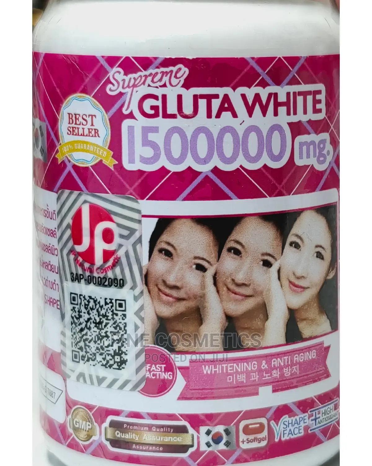 GLUTA WHITE 1500000 Mg Whitening and Anti Aging 30tablets