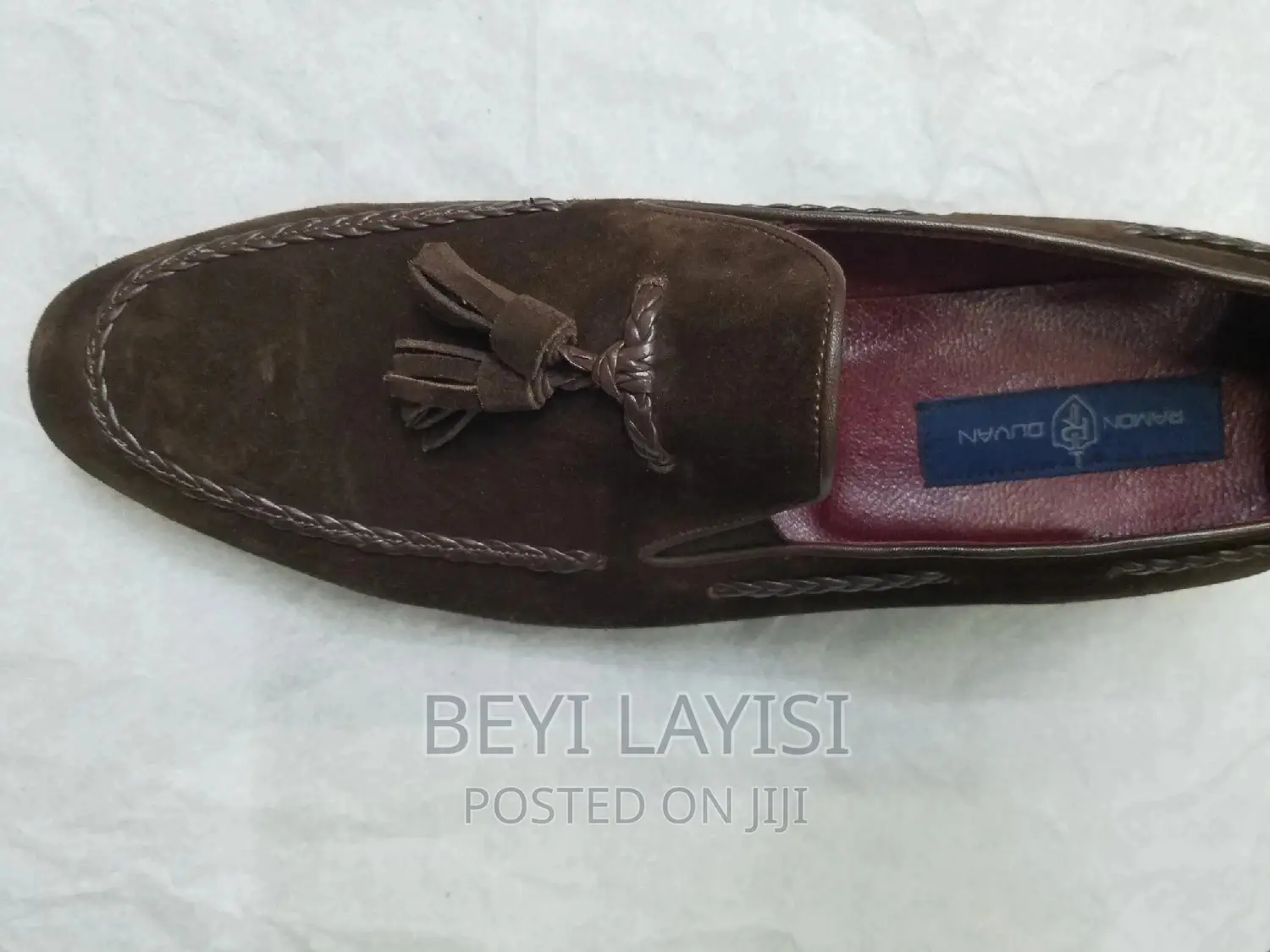 Italian Brown Suede Men Shoes