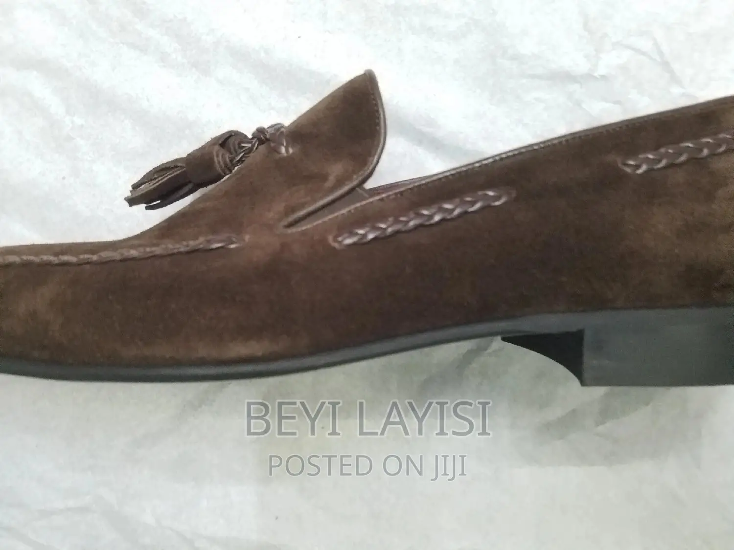 Italian Brown Suede Men Shoes