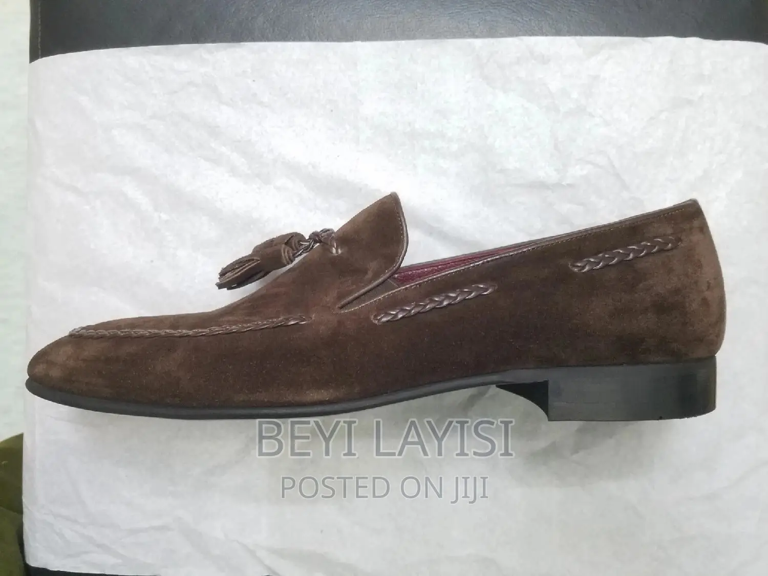 Italian Brown Suede Men Shoes