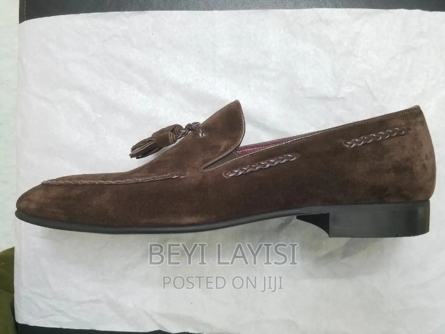 Italian Brown Suede Men Shoes