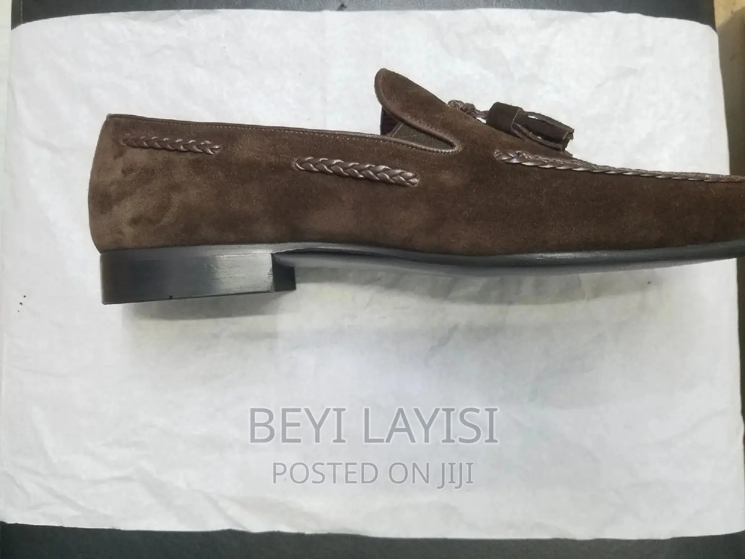 Italian Brown Suede Men Shoes