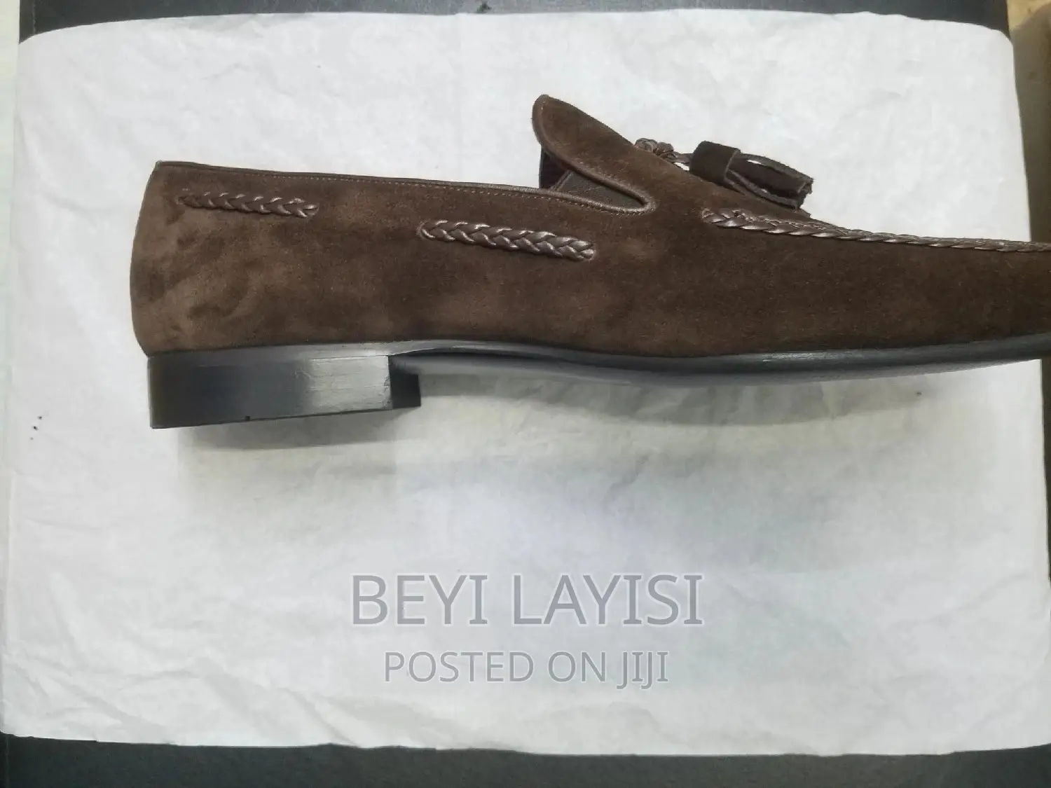 Italian Brown Suede Men Shoes